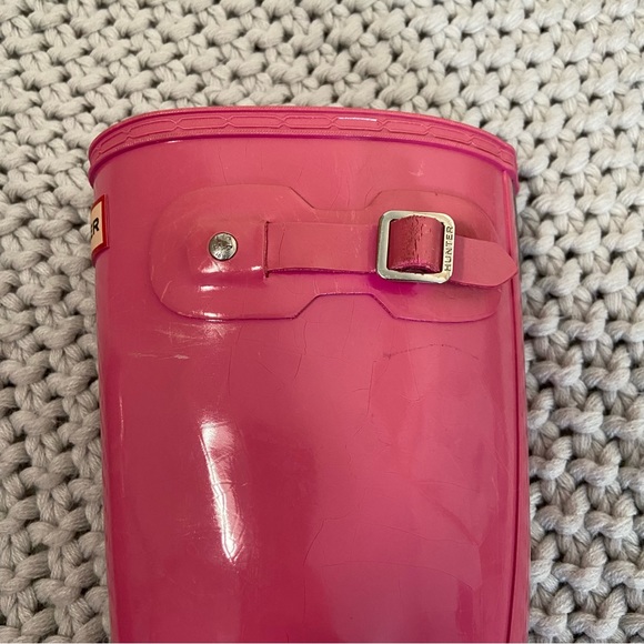 hunter pink tall rain boots - Picture 4 of 8